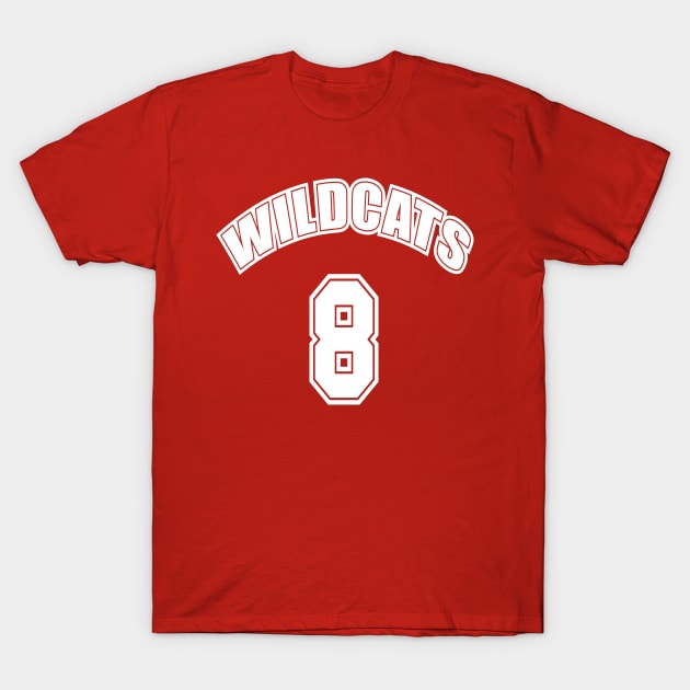 Wildcats #8 T-Shirt by Heyday Threads
